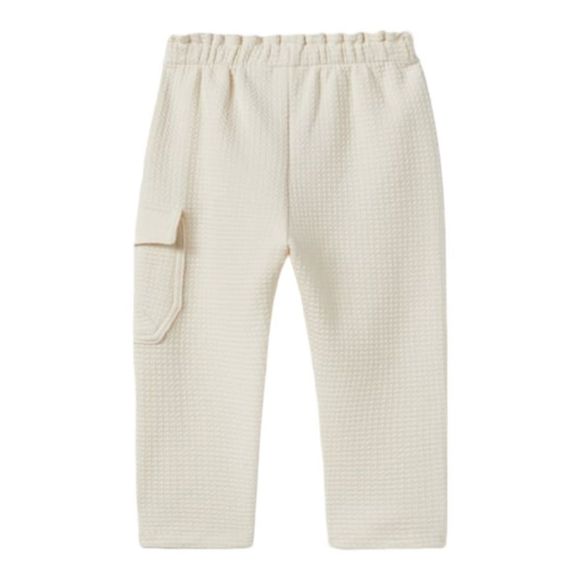 ZARA Kids | Ecru | EMBOSSED CARGO PANTS - Picture 2 of 7